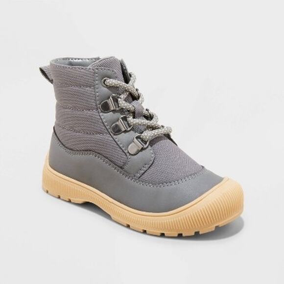Toddler Fox Boots - Cat & Jack™ Charcoal Gray - Picture 1 of 5